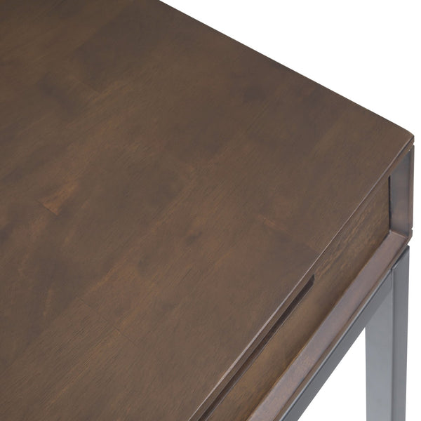 English Elm Banting Mid Century Desk In Walnut Brown - Stylish Workspace With Smart Storage & Industrial Touch B136P158455
