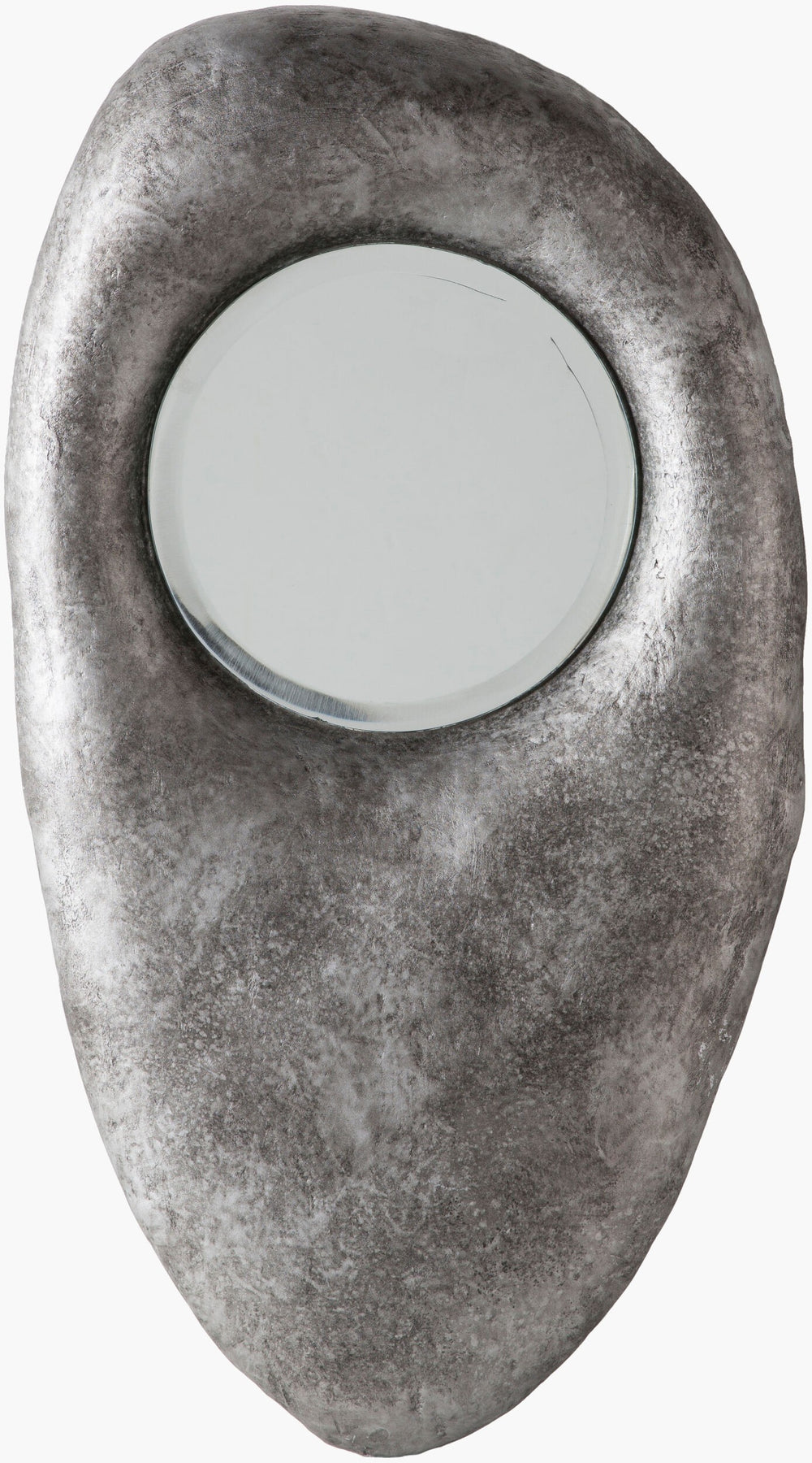 Surya Hyderabad 36"H X 29"W Modern Mirror - Revitalize Your Decor With Timeless Elegance Made In India Frame, Metallic ,Silver Papier,Mache Hye001-3629