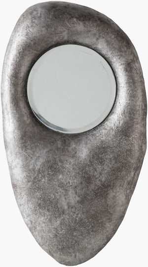 Surya Hyderabad 36"H X 29"W Modern Mirror - Revitalize Your Decor With Timeless Elegance Made In India Frame, Metallic ,Silver Papier,Mache Hye001-3629