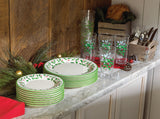 Lenox Holiday 4-Piece Melamine Dinner Plate Set Red & Green, IVORY MELAMINE 863669