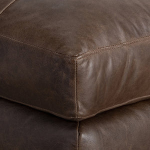 Bernhardt Bernhardt Nest Tufted Leather Cocktail Ottoman for Modern Living Room Lounges 3300LO
