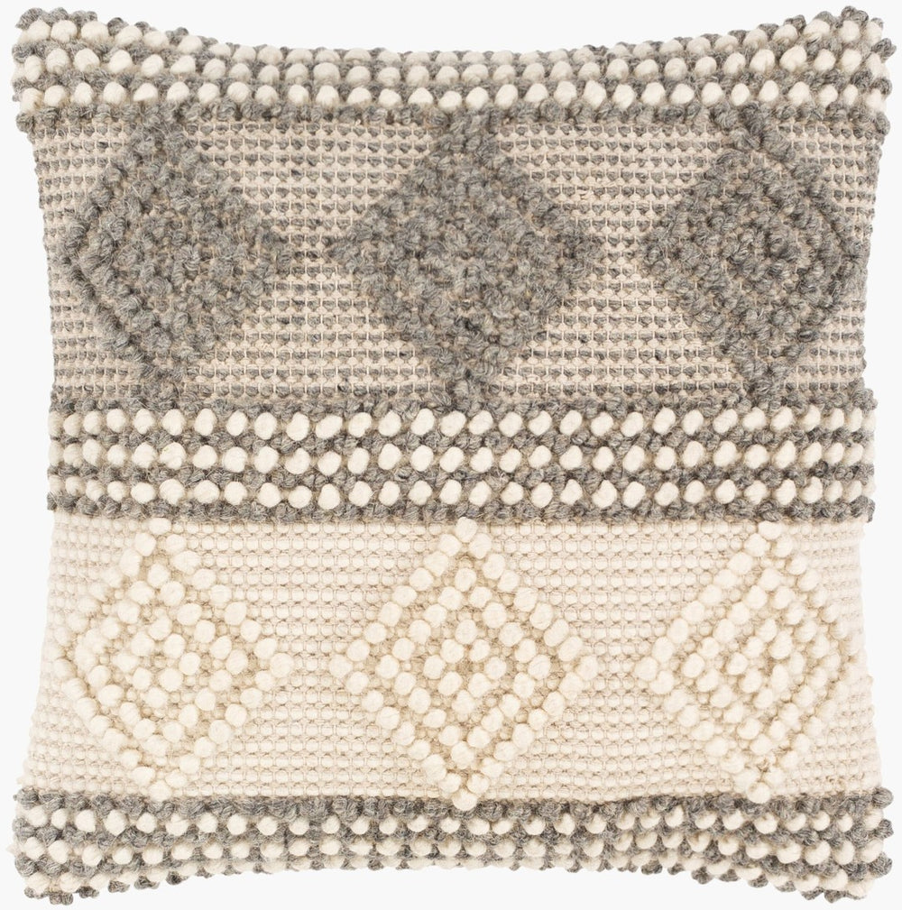 Livabliss Hygge Wool Cotton Handcrafted Accent Pillow Farmhouse Cottage Cozy Sofa Decor HYG001-2020P