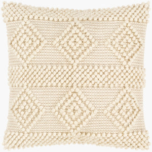 Livabliss Hygge Wool Cotton Artisan Throw Pillow Farmhouse Cottage Accent for Sofa or Bed HYG003-2020