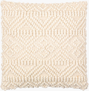 Livabliss Hygge Farmhouse Cottage Wool Blend Textured Throw Pillow for Sofa or Reading Nook HYG004-2020P