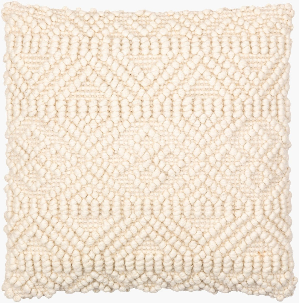 Livabliss Hygge Farmhouse Cottage Wool Blend Textured Accent Pillow for Sofa or Armchair HYG004-2020D