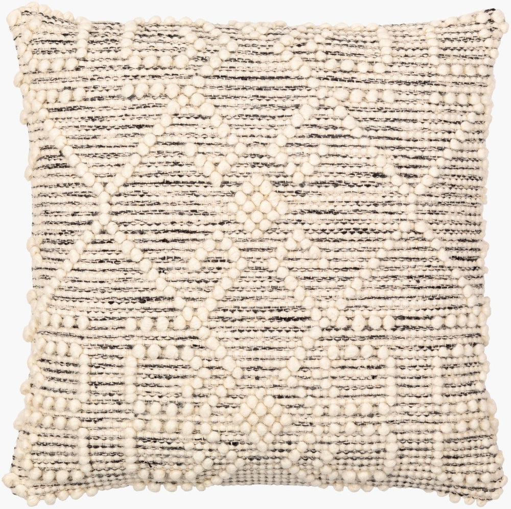 Livabliss Hygge Handcrafted Wool Blend Accent Pillow Farmhouse Texture for Sofa or Bedroom HYG006-2020