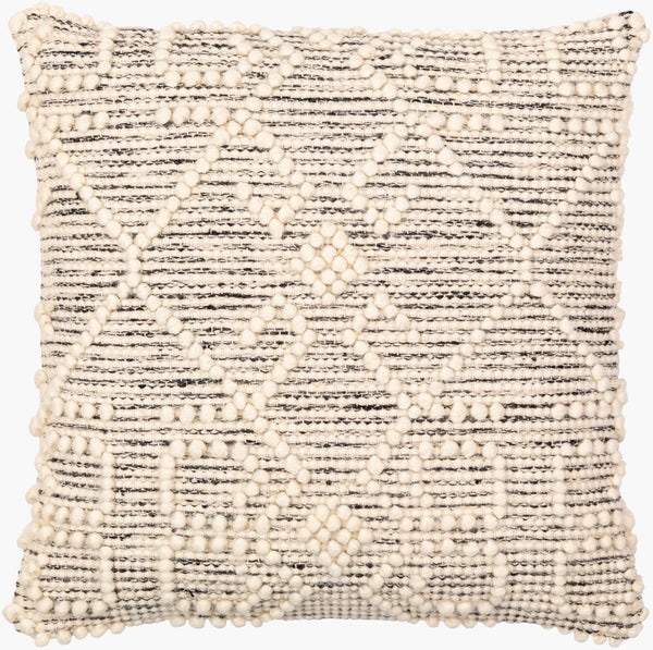 Livabliss Hygge Handcrafted Wool Blend Accent Pillow Farmhouse Texture for Sofa or Bedroom HYG006-2020