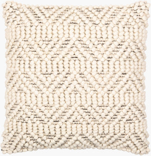 Livabliss Hygge Hand-woven Accent Pillow Artisan Wool Cotton Blend for Sofa or Window Seat HYG007-2020D