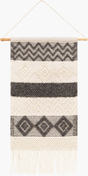 Livabliss Hygge Handcrafted Plush Wool Wall Hanging Scandinavian Minimalist Textile Art Decor HYG1001-2244