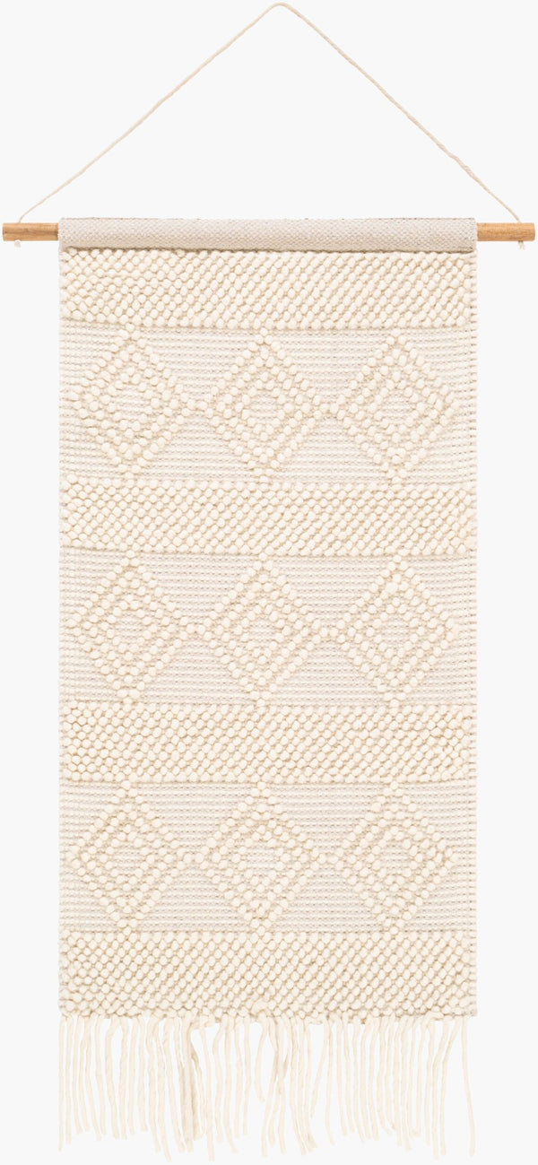 Livabliss Hygge Handwoven Cotton Wool Wall Hanging Artisan Textile Boho Fiber Woven Decor HYG1002-2244