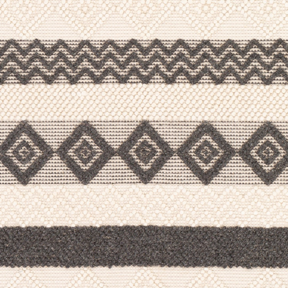 Surya Hygge 2' X 3' Hand-woven Rug - Cozy Cottage Style, Durable Polyester & Wool, Elegant Home Accent Black Wool,Polyester Hyg2301-35