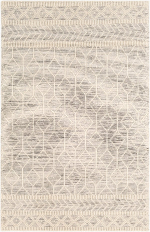 Livabliss Hygge Hand-woven Wool Blend Area Rug with High Low Pile for Living or Dining Rooms Black, White 12' x 15' HYG2307-1215