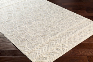 Livabliss Hygge Hand-woven Wool Blend Area Rug with High Low Pile for Living or Dining Rooms Black, White 12' x 15' HYG2307-1215