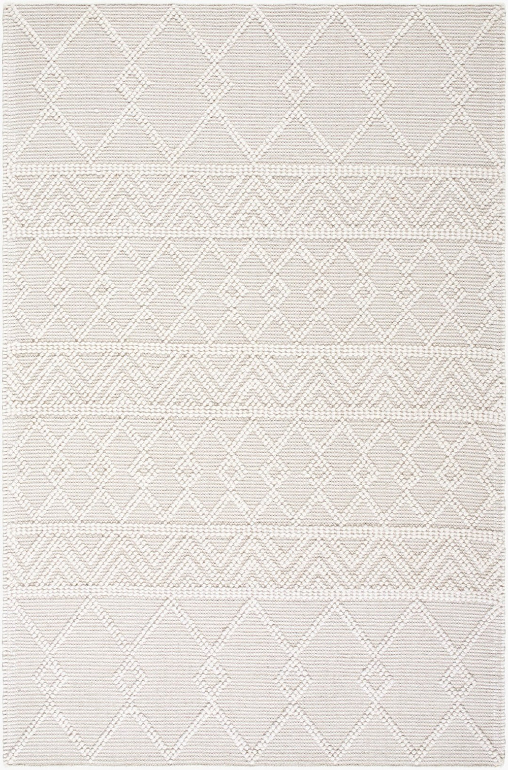 Livabliss Hygge Handwoven Wool Blend Flatweave Runner Rug for Entryways and Hallways Ivory, Pearl 2'6" x 8' HYG2308-268