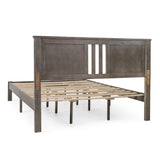 Christopher Knight Home® - Noble House - Norland Modern Farmhouse Acacia Wood Queen Bed Platform