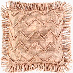 Surya Hylia 20" X 20" Scandinavian Modern Accent Pillow - Soft Cotton-wool Blend For Chic Home Décor Dusty Pink Wool,Cotton,Cotton Hyl002-2020d