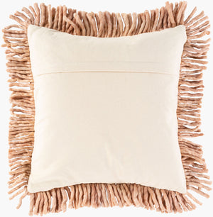 Surya Hylia 20" X 20" Scandinavian Modern Accent Pillow - Soft Cotton-wool Blend For Chic Home Décor Dusty Pink Wool,Cotton,Cotton Hyl002-2020d