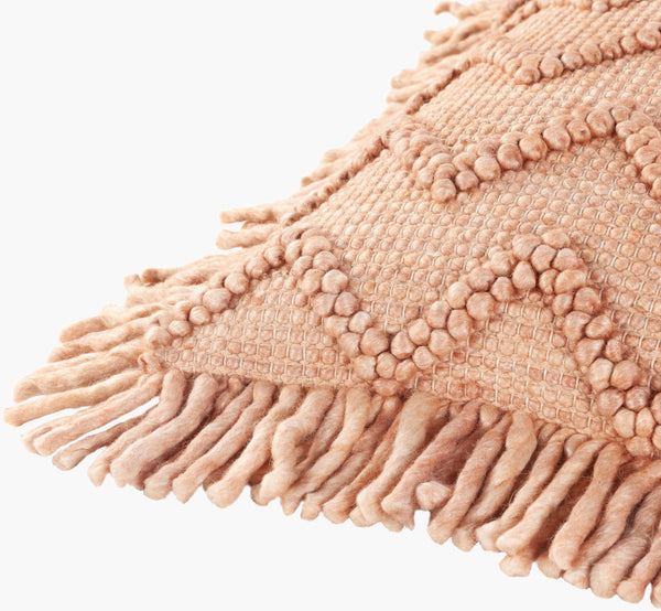 Surya Hylia 20" X 20" Scandinavian Modern Accent Pillow - Soft Cotton-wool Blend For Chic Home Décor Dusty Pink Wool,Cotton,Cotton Hyl002-2020d