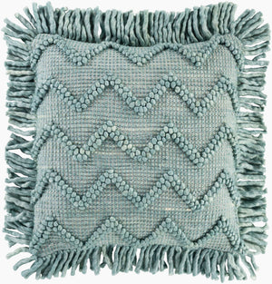 Surya Hylia 20" X 20" Scandinavian Modern Accent Pillow - Soft Cotton-wool Blend For Chic Home Décor Seafoam Wool,Cotton,Cotton Hyl003-2020p