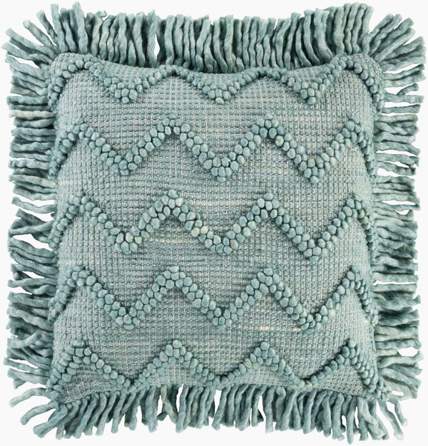 Surya Hylia 20" X 20" Scandinavian Modern Accent Pillow - Soft Cotton-wool Blend For Chic Home Décor Seafoam Wool,Cotton,Cotton Hyl003-2020p