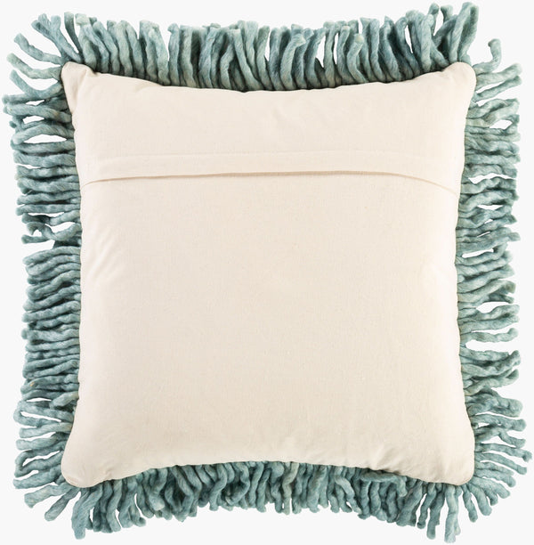 Surya Hylia 20" X 20" Scandinavian Modern Accent Pillow - Soft Cotton-wool Blend For Chic Home Décor Seafoam Wool,Cotton,Cotton Hyl003-2020p
