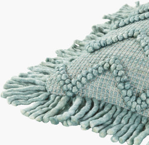 Surya Hylia 20" X 20" Scandinavian Modern Accent Pillow - Soft Cotton-wool Blend For Chic Home Décor Seafoam Wool,Cotton,Cotton Hyl003-2020p