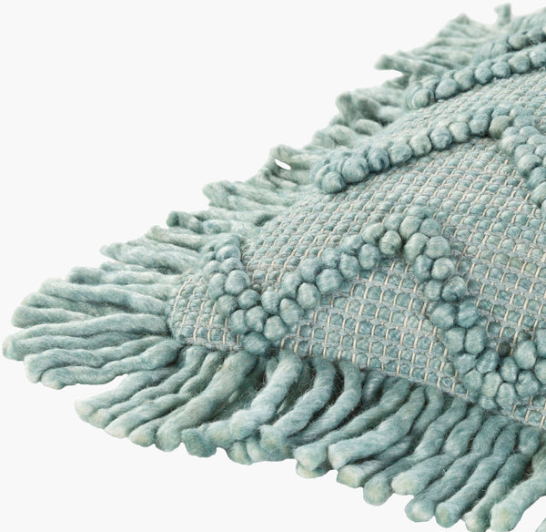 Surya Hylia 20" X 20" Scandinavian Modern Accent Pillow - Soft Cotton-wool Blend For Chic Home Décor Seafoam Wool,Cotton,Cotton Hyl003-2020p