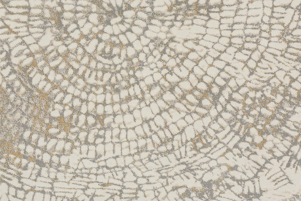 Feizy Rugs Parker Abstract Distressed Rug - Contemporary Viscose And Polyester Design For Modern Interiors Ivory,Tan,Gray Viscose,Polyester Prk3702fslvivyg00