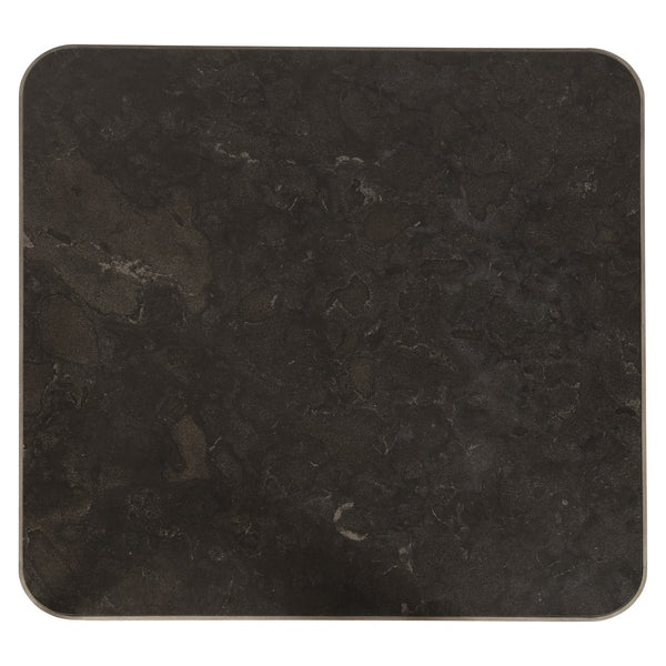 Bernhardt Bernhardt Mahogany Croft Cocktail Table With Semi-Polished Bluestone Top, 1970S Rustic Modern Design 338018