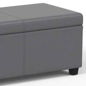 English Elm Avalon Extra Large Storage Ottoman Bench In Stone Grey – Stylish Seating & Hidden Storage Solution B136P158657