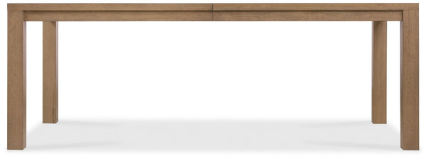 Hooker Furniture Sonnet Wren Finish Rectangle Dining Table With Chunky Legs And 18" Leaf — Oak Veneer Elegance 6072-75200-85