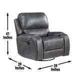 Steve Silver Keily Gray Manual Recliner KE800CG