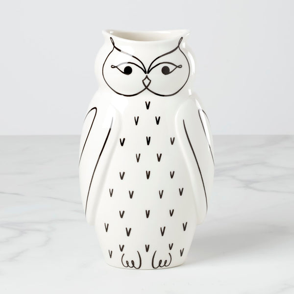 Lenox Kate Spade Wild Things Owl Vase OFF WHITE PORCELAIN 897468