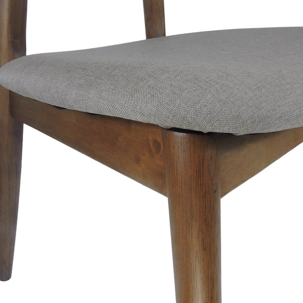 English Elm Dining Chair Set of 2 Curved Back Faux Leather Upholstered Seats for Modern Farmhouse Decor 72662.00