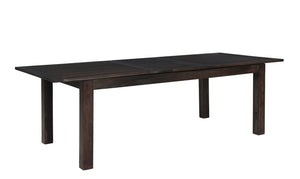 Porter Designs Porter Urban Solid Sheesham Wood Expandable Dining Table With Double Extension Leaf For Modern Homes Gray Wood 07-117-01-4436