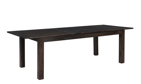 Porter Designs Porter Urban Solid Sheesham Wood Expandable Dining Table With Double Extension Leaf For Modern Homes Gray Wood 07-117-01-4436