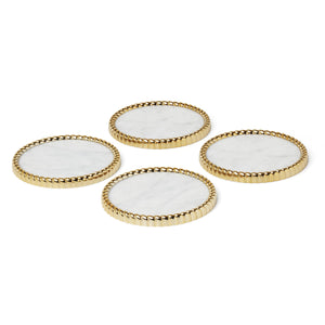 Lenox Reed and Barton Roseland Coasters, Set of 4 Metallic, NO COLOR METAL 896530