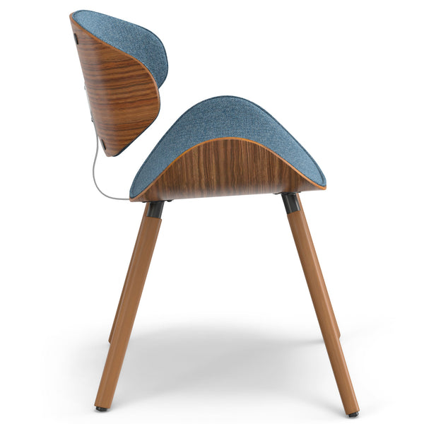 English Elm Marana Dining Chair In Denim Blue - Mid-Century Modern Style With Comfort And Versatile Design B136P158914