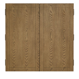 Homelegance By Top-Line Millie Square Storage Trunk Coffee Table with Iron Casters Oak MDF