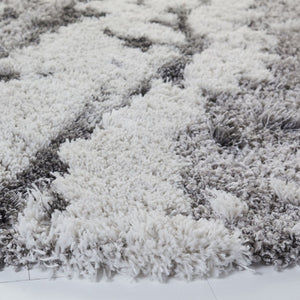 Safavieh Horizon Shag 890 Power Loomed Shag Rug Grey / Ivory 2'-0" x 15'-0"