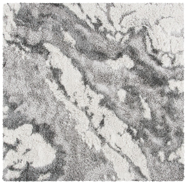 Safavieh Horizon Shag 890 Power Loomed Shag Rug Grey / Ivory 2'-0" x 15'-0"