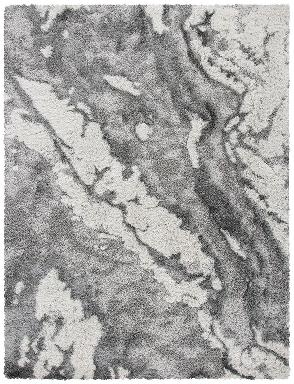 Safavieh Horizon Shag 890 Power Loomed Shag Rug Grey / Ivory 2'-0" x 15'-0"