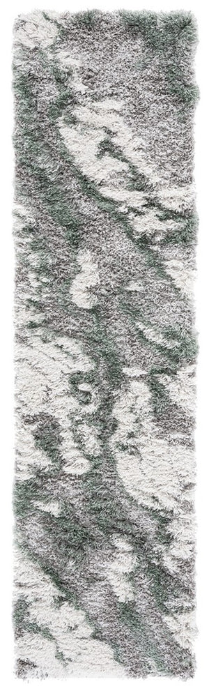 Safavieh Horizon Shag 890 Power Loomed Shag Rug Grey / Green HZN890Y-29