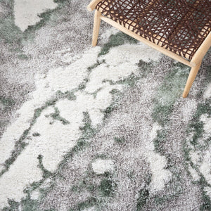 Safavieh Horizon Shag 890 Power Loomed Shag Rug Grey / Green HZN890Y-29