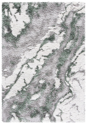 Safavieh Horizon Shag 890 Power Loomed Shag Rug Grey / Green HZN890Y-29