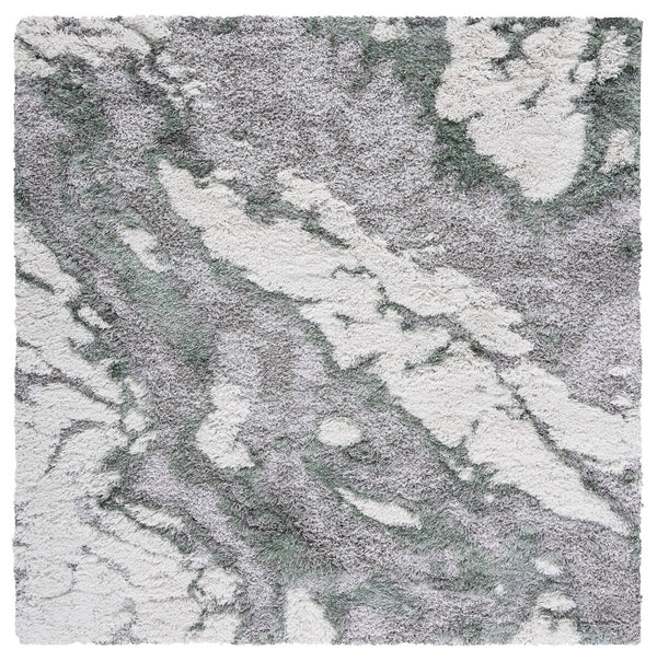 Safavieh Horizon Shag 890 Power Loomed Shag Rug Grey / Green HZN890Y-29