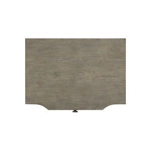 Bernhardt Bernhardt Albion Nightstand With Pewter Finish, Solid White Oak, 3 Soft-Closing Drawers & Usb Charging 311220