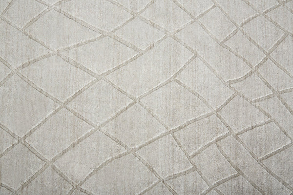 Feizy Rugs Redford Handwoven Geometric Rug Collection - Stylish, Durable, And Artisan Crafted For Modern Homes Ivory,Gray Viscose,Wool Red8846fbge000f00