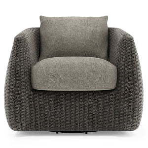 Bernhardt Bernhardt Sarene Outdoor Swivel Lounge Chair Woven Frame Deep Cushion Patio Seating O4472SC
