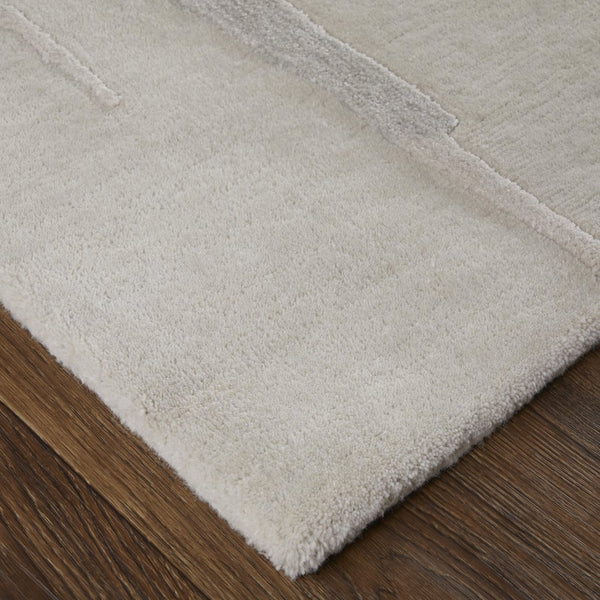 Feizy Rugs Anya Modern Watercolor-inspired Hand-tufted Wool And Viscose Rug For Contemporary Spaces Ivory,Blue,Gray Wool,Viscose Any8882fblumltc50